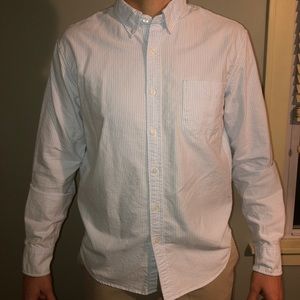 JCrew men’s slim cut seersucker oxford